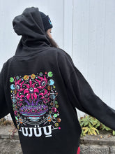Load image into Gallery viewer, Ujuu Galactic Garden Hooded Sweatshirt